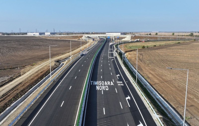 Un nou drum național, pe care șoferii vor putea circula cu 100 de km/h și care a costat peste 55.000.000 de euro, va fi deschis la Timișoara