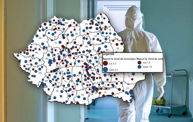 O altă față a dezastrelor din spitale: avem mult prea puțini medici la mia de locuitori. Harta la zi a suferinței României