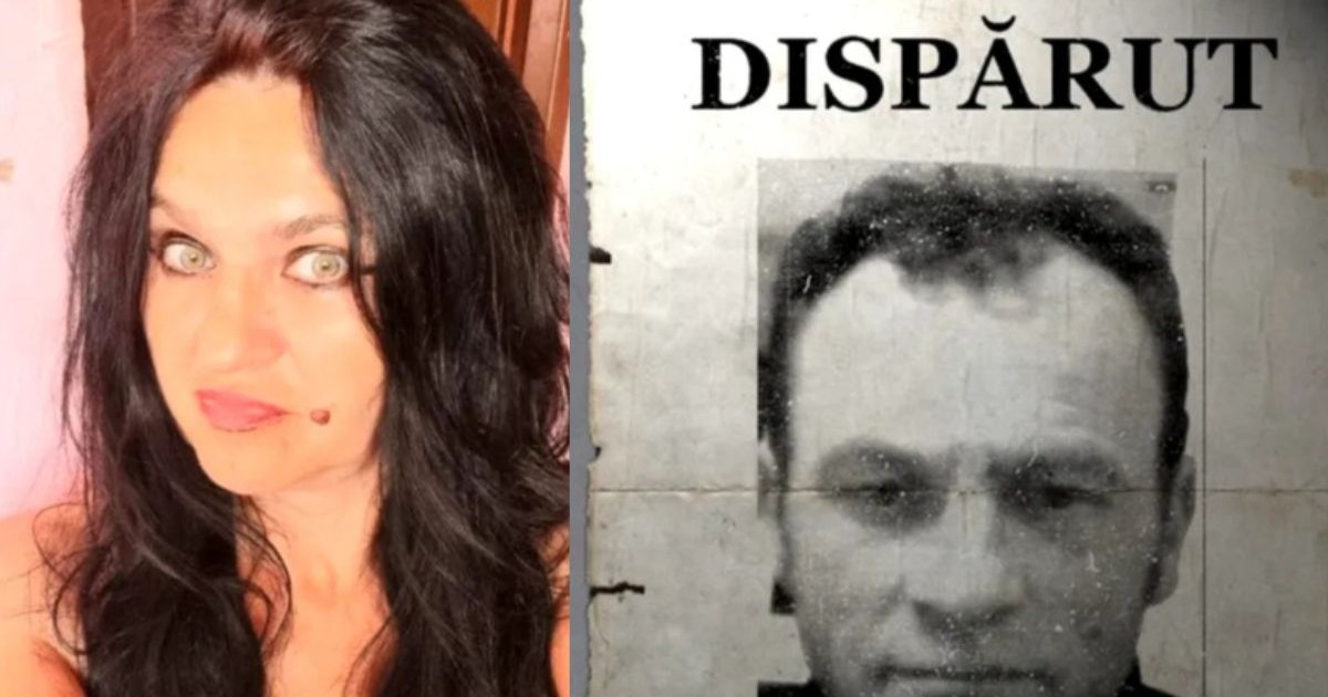 Român dispărut în Spania acum 23 de ani - stanga Ana Maria Țiblea dreapta, poza bărbatului pe un poster cu textul dispărut