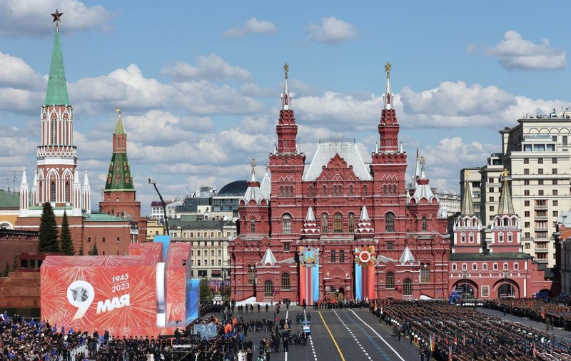 Imagini de la parada de Ziua Victoriei de la Moscova. A fost una dintre cele mai scurte din istoria recentă a Rusiei. FOTO