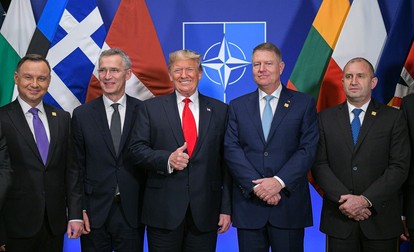 Klaus Iohannis, alături de Donald Trump și câțiva aliați europeni preferați de președintele SUA | Foto: Presidency.ro