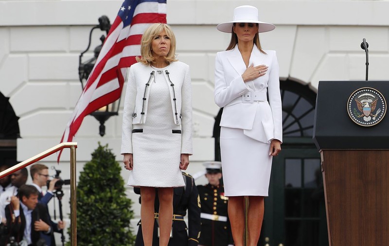Brigitte Macron și Melania Trump au vizitat o expoziție a lui Cezanne, la Washington