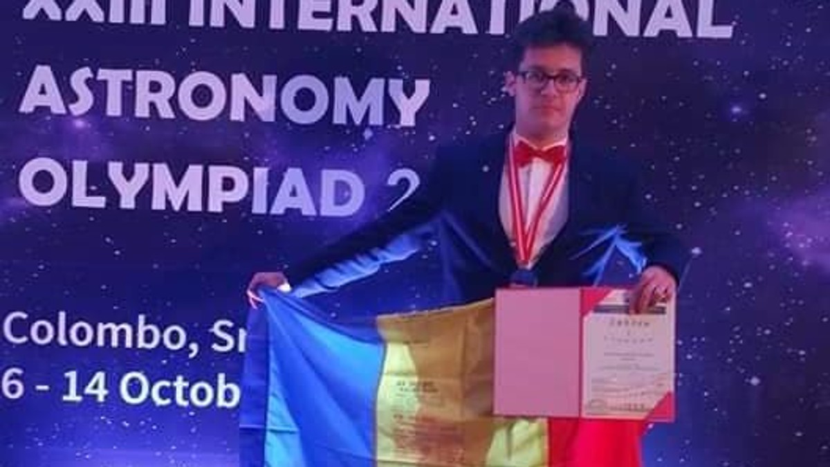 David Turturean, un elev din Suceava, a câștigat Olimpiada Internațională de Astronomie