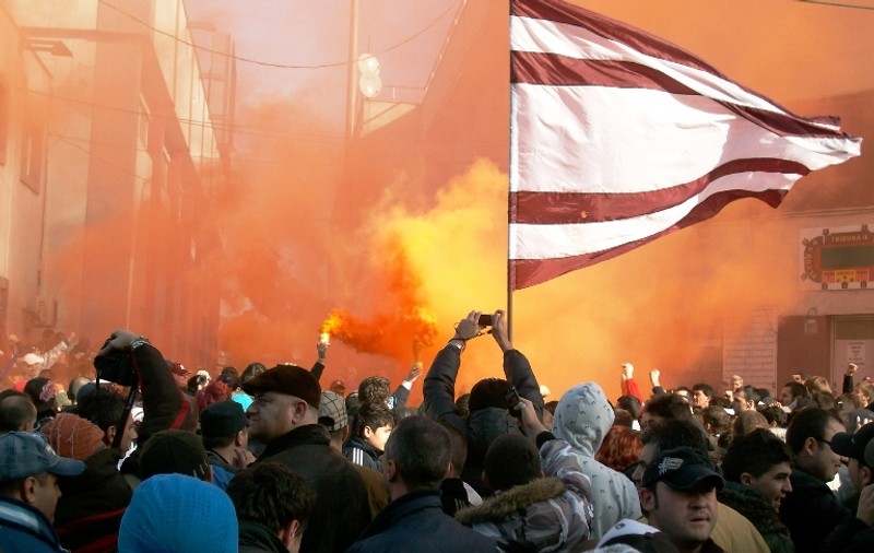 Suporterii Rapidului au putut scanda doar 30 de secunde în Ghencea!