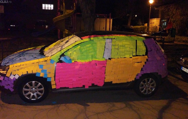 Cum a fost sancționat pentru că a parcat pe trotuar. Pățania unui șofer din Cluj, virală pe Internet