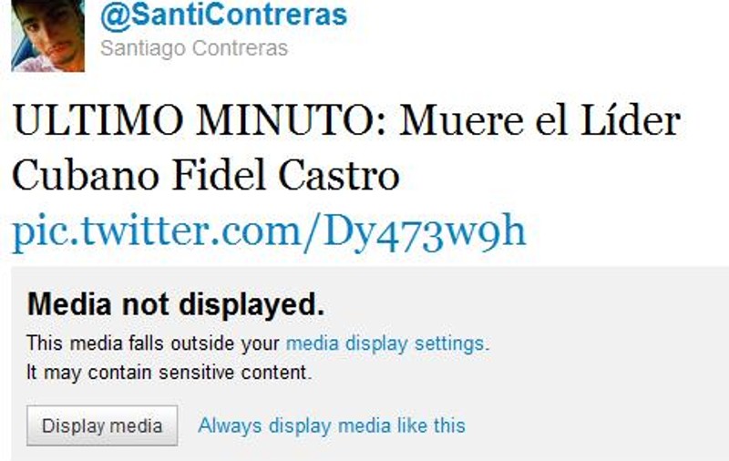 Zvonul care a isterizat Twitter: ”Fidel Castro a murit”