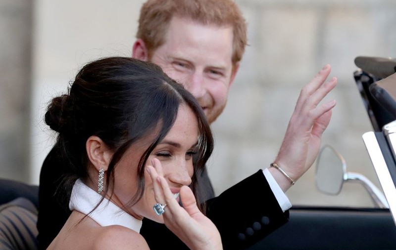 FOTO/ Cum s-au îmbrăcat Prinţul Harry şi Meghan Markle la recepţia de la Frogmore House