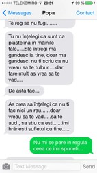 Mesajul publicat pe Facebook printr-o persoană intermediară