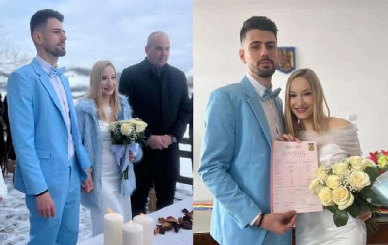 Doi tineri din Sibiu s-au căsătorit după o glumă postată pe Facebook: „Ești drăguț, poate ne plimbăm împreună”