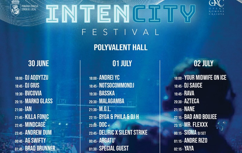 Festivalul IntenCity: Program Sala Polivalentă