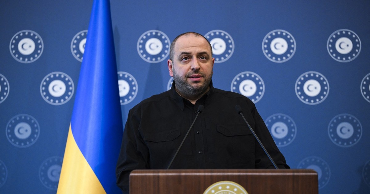 Rustem Umerov, într-o conferință de presă, la Istanbul. Imagine cu caracter ilustratv Foto: Profimedia