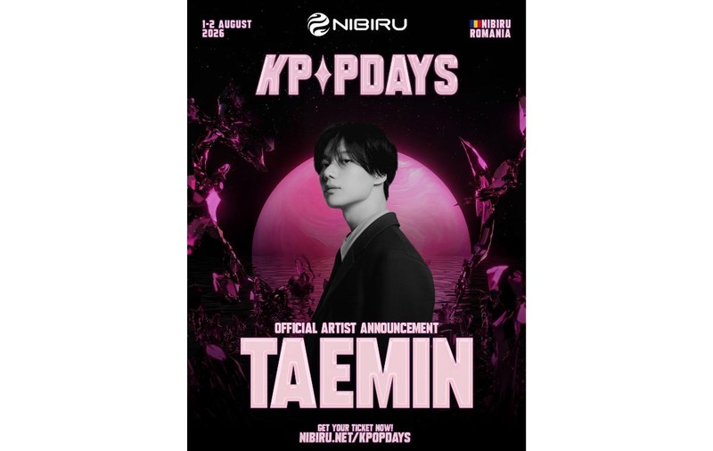 TAEMIN, unul dintre cele mai mari nume ale K-pop-ului mondial, confirmat la K-POP Days NIBIRU