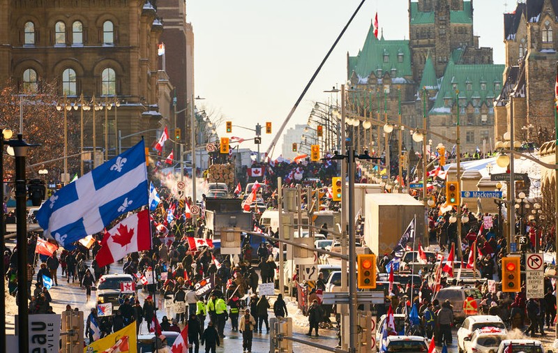 Capitala Canadei, în „stare de urgență” din cauza protestelor camionagiilor antivaccinare