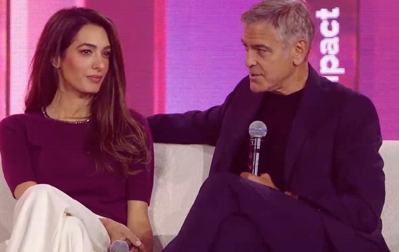 George Clooney a apărut brusc pe scenă în timpul discursului soției sale, Amal, la Impact 2026, de la Poznan