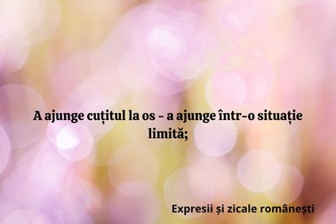 Expresii și zicale românești