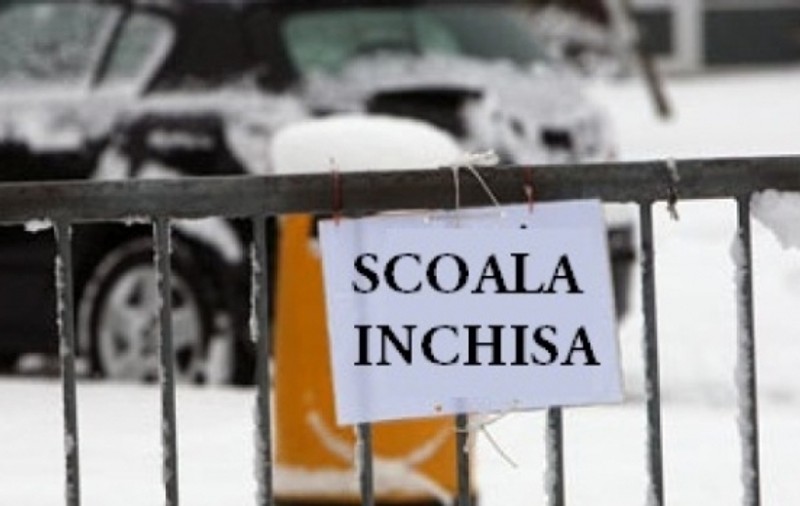 Alte 38 de școli au fost închise vineri din cauza condițiilor meteorologice nefavorabile