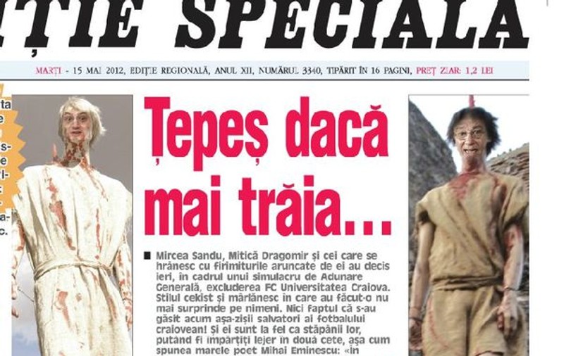 IMAGINI ŞOCANTE cu Mircea Sandu şi Mitică Dragomir, prezentate în ziarul lui Mititelu