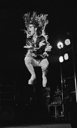 Ozzy Osbourne performing with the band Black Sabbatn in London, 1975.,Image: 123030597, License: Rights-managed, Restrictions: , Model Release: no, Pictured: Ozzy Osbourne