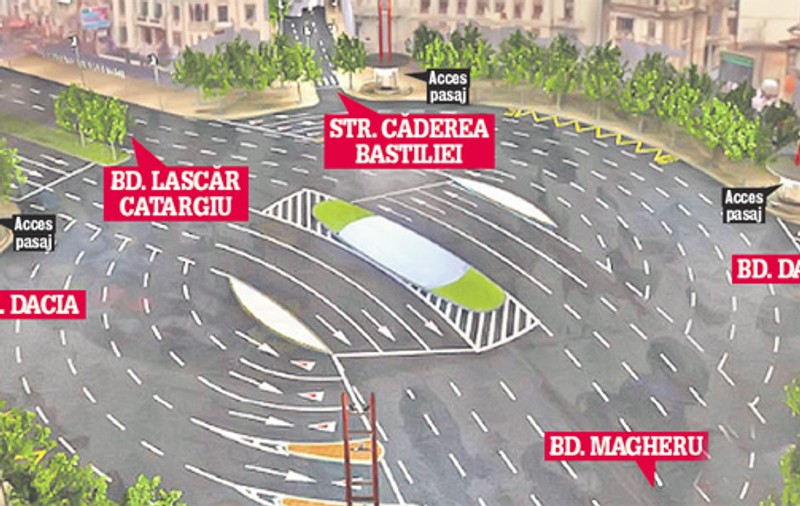Aşa va arăta Piaţa Romană! Un pasaj pietonal va trece pe sub intersecţia din centrul Capitalei