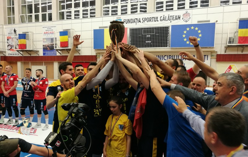 Final 4 Cupa României 2018 la volei masculin. Tricolorul Ploiești a bătut Arcada Galați și a reușit eventul