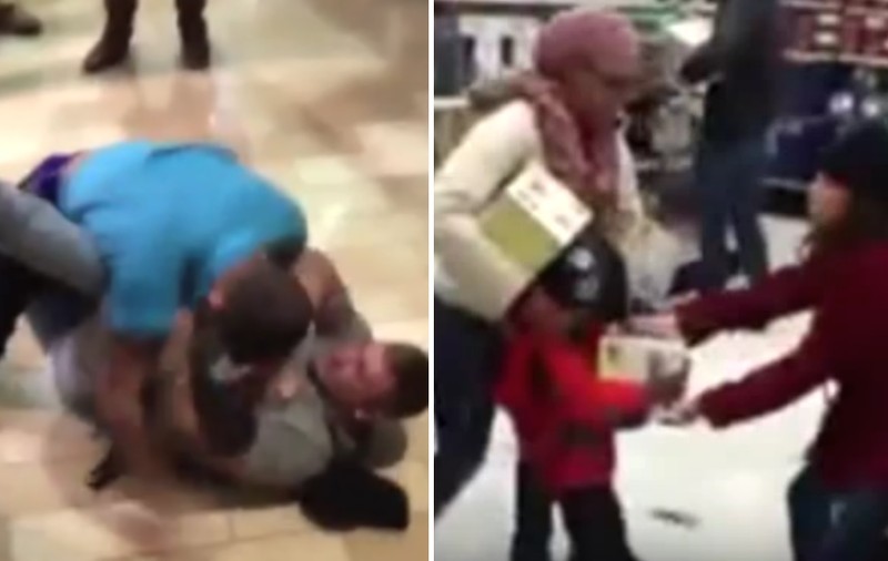 Black Friday 2105. Americanii S-AU BĂTUT în magazine pentru marile reduceri. O femie a atacat un copil de 6 ani | VIDEO