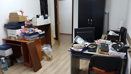 Fostul biroul în care Mihai Mihăilă și-a găsit strânse lucrurile