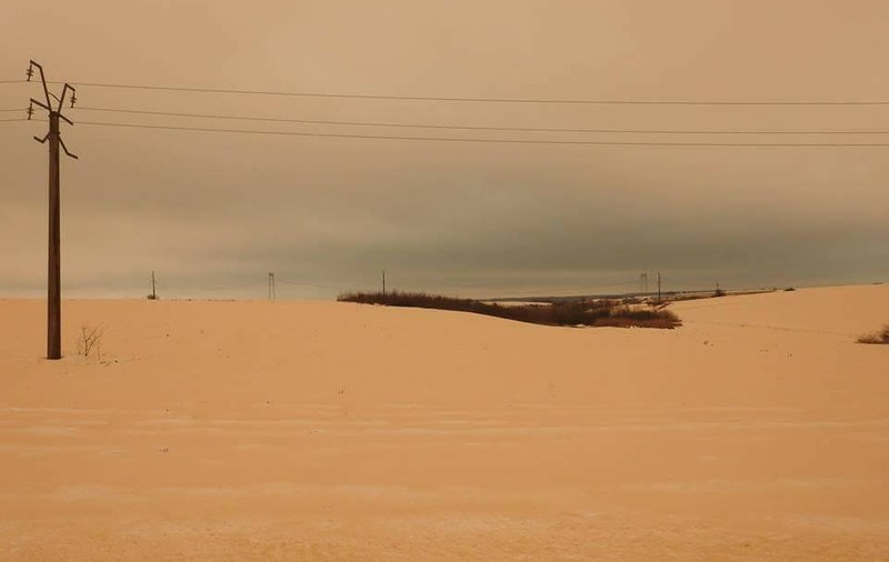 Cum s-a văzut în România ninsoarea portocalie GALERIE FOTO