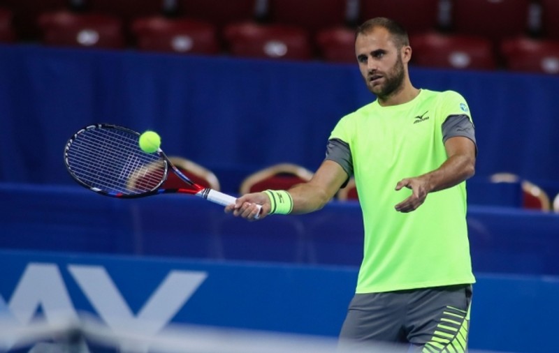Cum arată un antrenament al lui Marius Copil, cel mai bun jucător de tenis al României / VIDEO