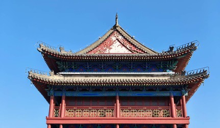 Detalii de pe acoperișul unei clădiri tradițional chinezești din Xi'an, China. Foto: Claudiu Râpan / Libertatea