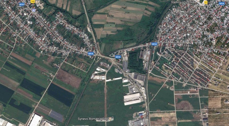 Tronsonul de pe Centura Capitalei unde șoferul a rămas blocat în asfalt