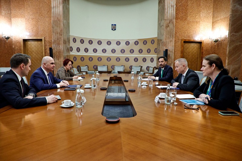 Premierul Ilie Bolojan s-a văzut cu delegația OMV la sediul Guvernului. Foto: gov.ro