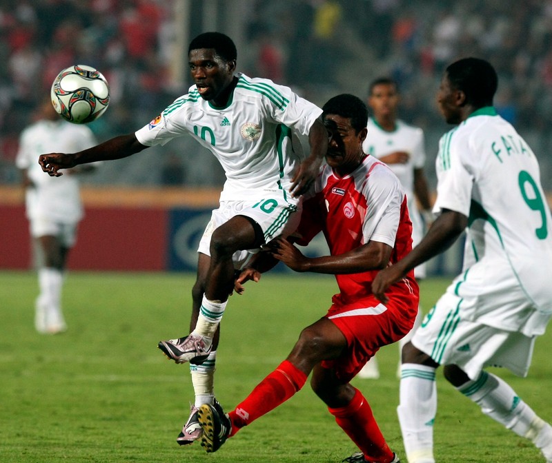 Kehinde Fatai (nr. 9) a jucat cu naţionala U20 a Nigeriei la Campionatul Mondial FOTO: EPA
