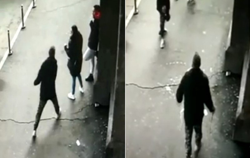 Femeie înjunghiată în fața Gării de Nord din București. Atacul a fost surprins de camerele de luat vederi