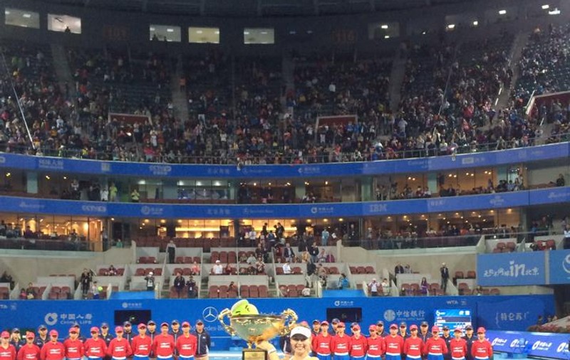 Maria Şarapova a sărbătorit într-un mod inedit victoria din China