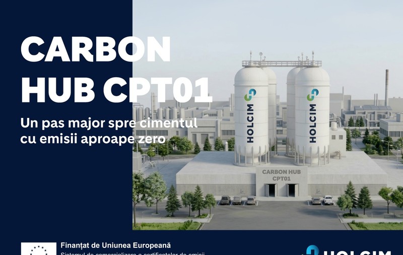 Holcim România și CINEA semnează acordul de finanțare pentru Carbon Hub CPT01, avansând captarea carbonului și producția de ciment cu emisii aproape zero în Europa de Est