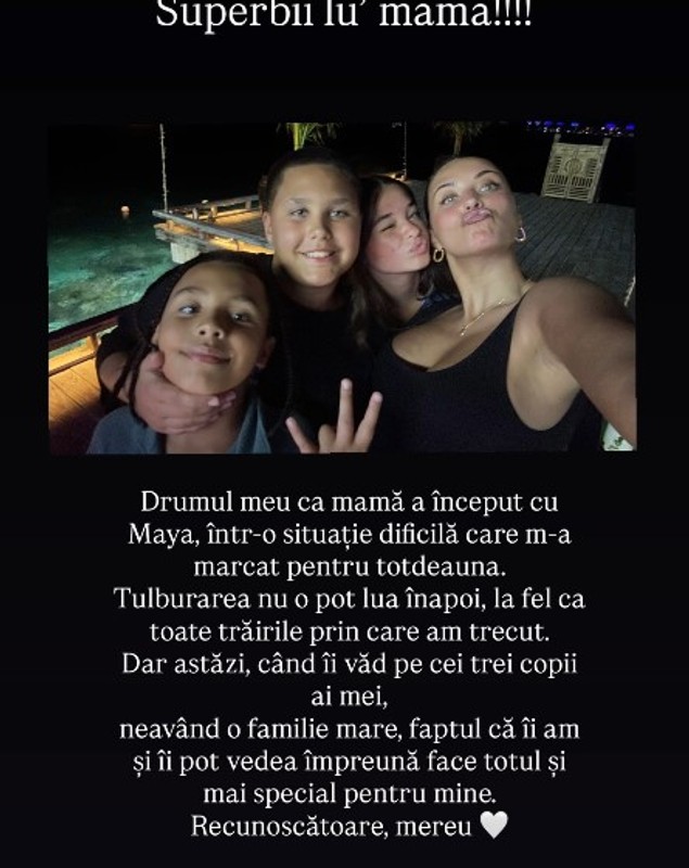 Antonia, mesaj emoționant despre cei trei copii ai săi: „Drumul meu ca mamă a început cu Maya, într-o situație dificilă”