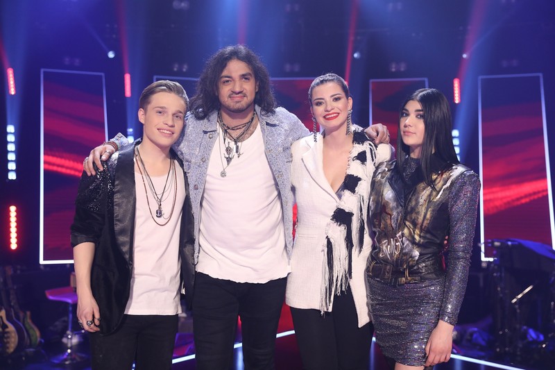Finaliștii “Vocea României” - Andi Țolea, Dragoș Moldovan, Elena Bozian și Jasmina Răsădean