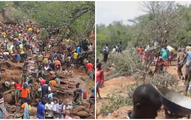 10.000 de oameni au luat cu asalt un sat după ce un localnic a găsit aur în timp ce căuta o capră, în Kenya: „Nu plecăm până nu găsim ceva” | VIDEO