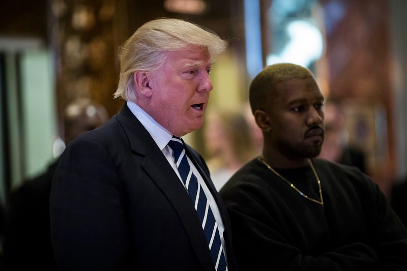 Donald Trump și Kanye West au fost amândoi interziși pe Twitter din cauza postărilor Foto: EPA