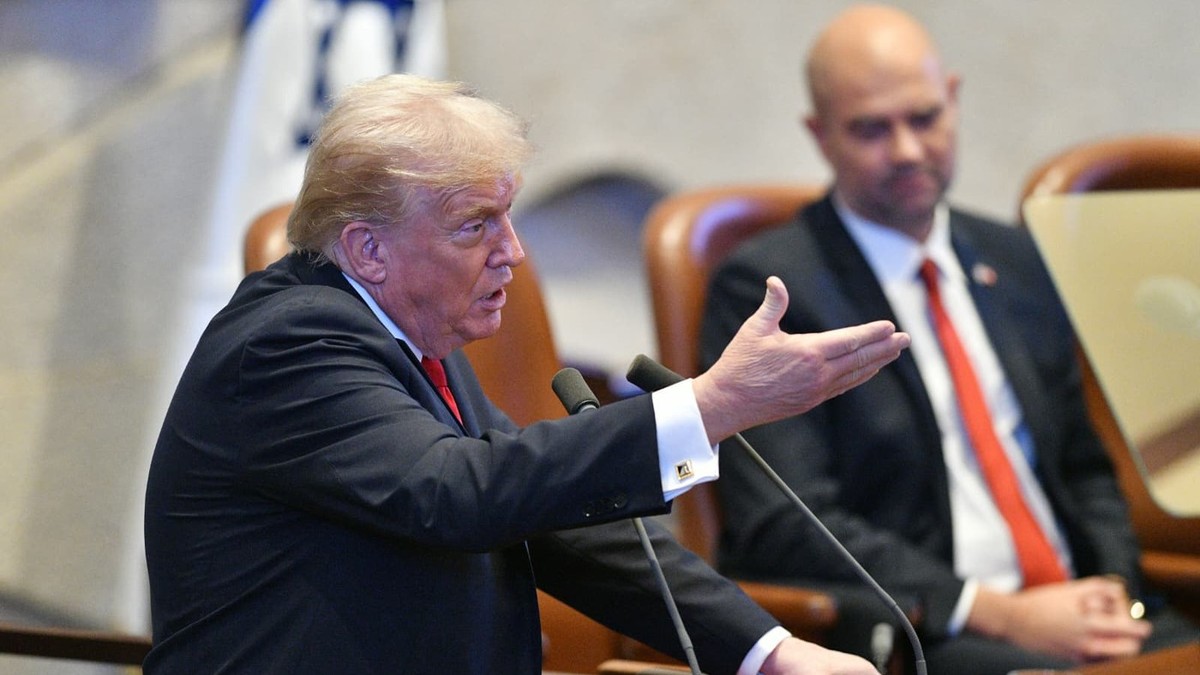 Donald Trump vorbește în Knesset Foto: Profimedia