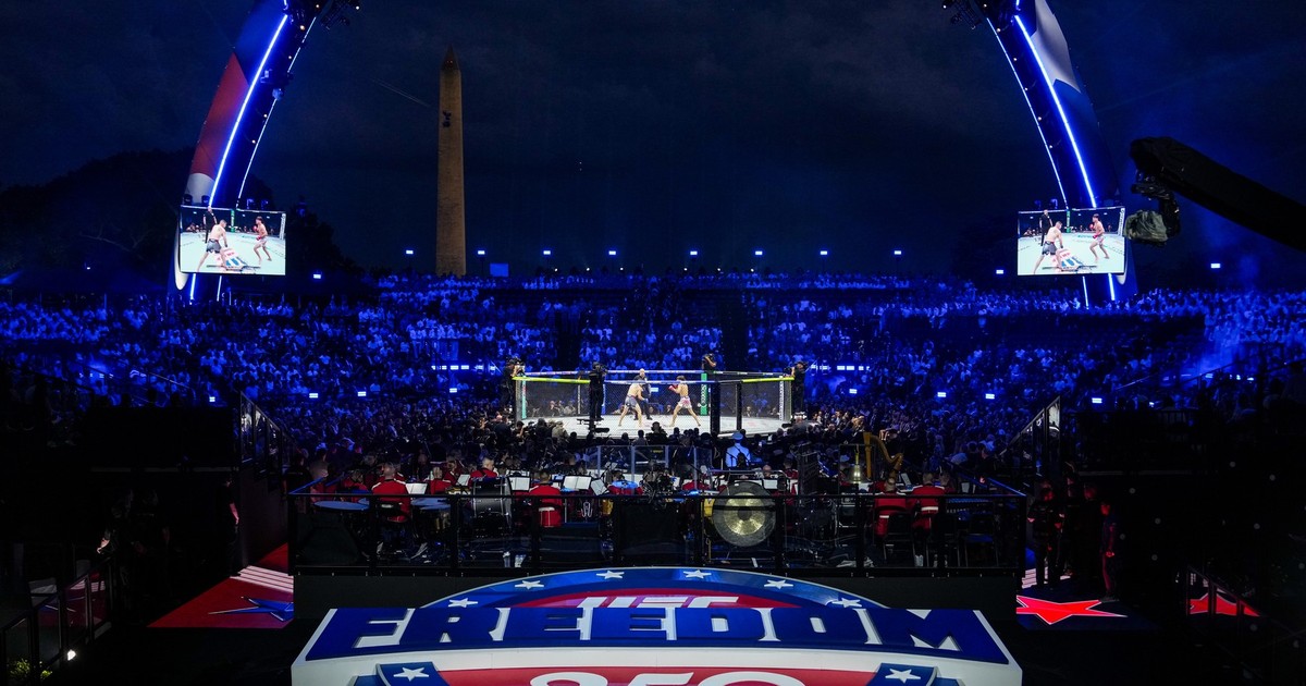 Gala UFC Freedom 250, organizată la Casa Albă, pe 14 iunie, de ziua lui Donald Trump Foto: Profimedia