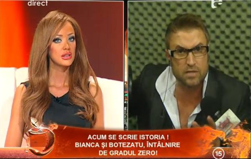 Bianca şi Botezatu, ceartă în direct la TV: "Când îmi voi face reclamă pe spatele cuiva, nu mai exist"