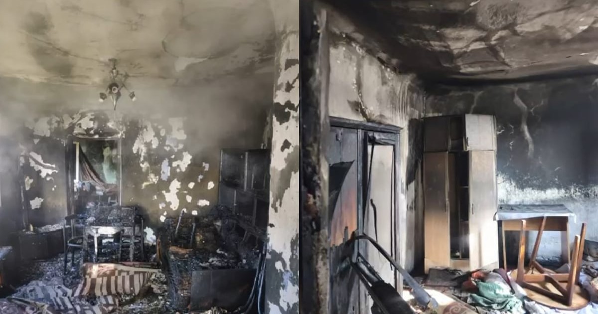 Locuința unei bătrâne a fost distrusă în urma unui incendiu