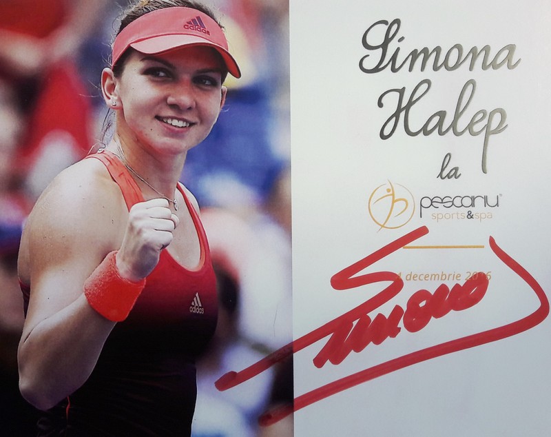 Simona Halep și-a luat energie de la copii! Un fost fotbalist stelist și-a adus fata, ca să ia autograf de la campioană / GALERIE FOTO