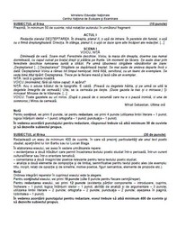 Subiecte BAC 2018 Limba Română - Profil Uman
