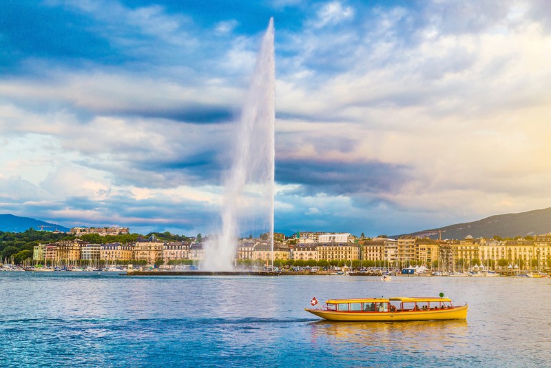 Jet d'Eau - locuri de vizitat în Geneva