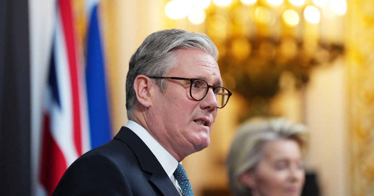 Prim-ministrul britanic Keir Starmer. la finalul summitului Regatul Unit-UE. Foto Hepta