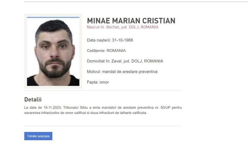 Marian Cristian Minae, suspectat că l-a ucis pe omul de afaceri Adrian Kreiner, adus în România pe 30 aprilie
