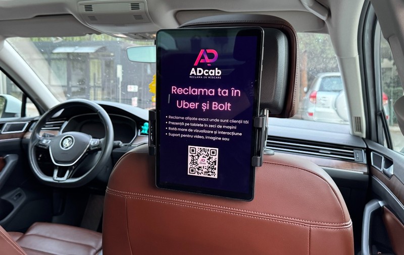 Cum îți poți promova afacerea prin reclame pe tablete în mașinile de ridesharing