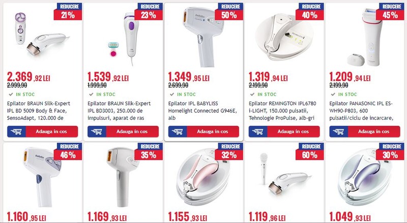 Epilatoare ieftine de Black Friday 2017